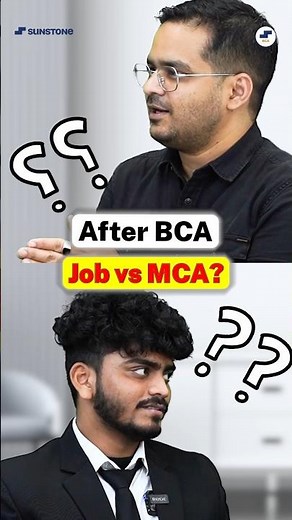 🤔After BCA Job vs MCA Course🎓Best Career Options After BCA! #shorts #BCAStudents #BCACourse #BCA