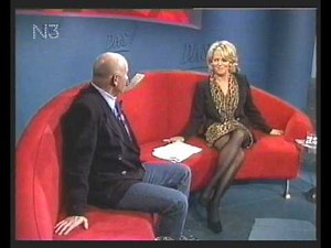 eva herman in black semi opaque tights 2