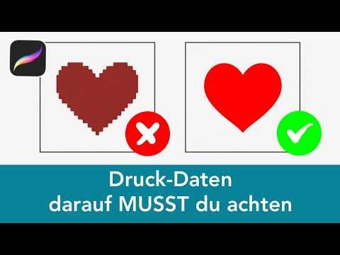 Procreate Druckdaten richtig einstellen