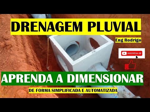 🛠 PLANILHA DE DRENAGEM e AGUAS PLUVIAIS - Dimensionamento com Tutorial