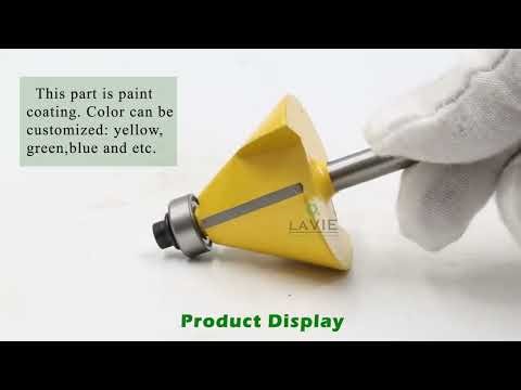 LAVIE 1pc 8mm Shank Chamfer Router Bit 11-45 Degree Bevel Edging Mill