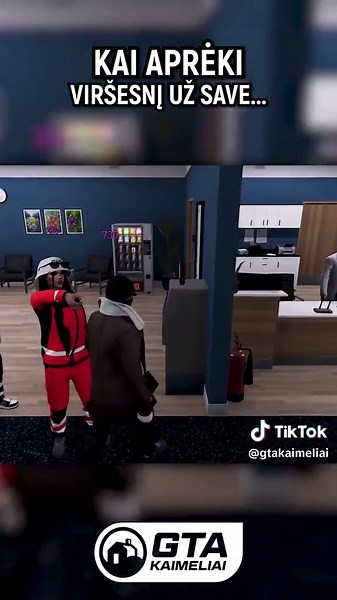 Kai aprėki viršesnį už save... 😭 GTAKaimeliai.lt #fivem #gtakaimeliai #lietuva #roleplay #lietuviskai #RP #gta5