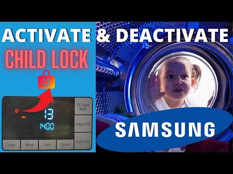 How to: Activate & Deactivate Samsung Washing Machine Child lock Ecobubble