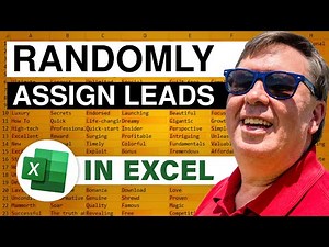 Excel - Randomly Assign Leads - Episode 1762