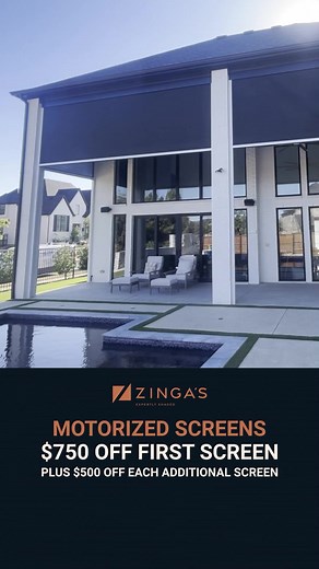 Get full outdoor privacy on demand with motorized screens. Enjoy private watch parties with clear TV, fewer bugs, and real comfort, without blocking the view. ✔️ Instant privacy ✔️ No-glare TV outside ✔️ Bug-free evenings ✔️ Year-round use Get a free at-home demo and lock in a special promo before it’s gone. Don’t miss out—claim your deal now! | Zinga's - Window Coverings, Screens, Pergolas