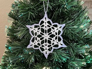 Frosted Snowflake 5, Crochet