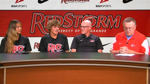 6.7K views · 65 reactions | University of Rio Grande head cross country coach Matt Paxton, along with senior standouts Tyler Jenkins and Amarissa Kerns, join Sports Information Director Randy Payton to discuss the upcoming 2025 season on River States Conference Media Day. | University of Rio Grande Athletics | Facebook