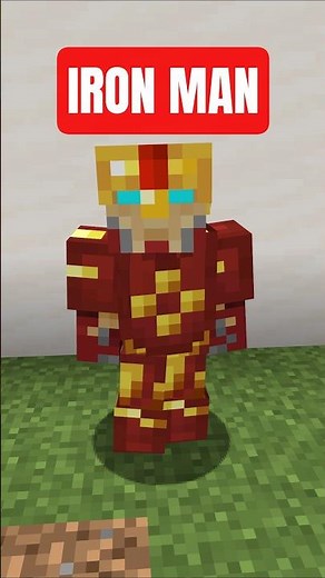 Minecraft: Iron Man Armor Trim #marvel #minecraft