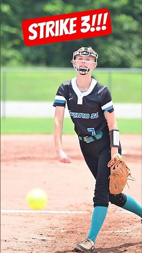 🥎 Off-Speed Strike 3 Freezes the Batter! #softball #shorts