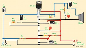 Audio Amplifier Circuit Diagram Homemade | Jr Electric School