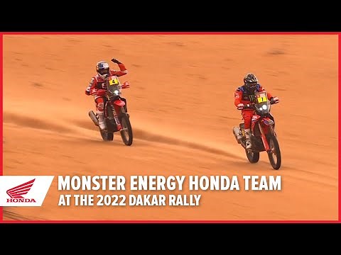 Monster Energy Honda Team at the 2022 Dakar Rally