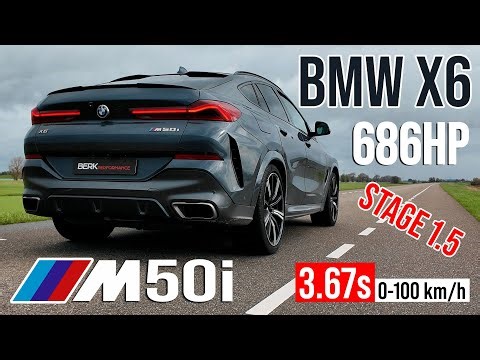686HP & 960NM BMW X6 M50i Stage 1.5 Tuning | 0-100 & 100-200 km/h Dragy, Sound & Dyno