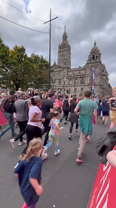 Our first wave of Mini runners are off!🏃‍♀🏃 We're all cheering on our next generation of running stars as they head off around the city centre route. Go! Go! Go!🙌👏 | Great Scottish Run