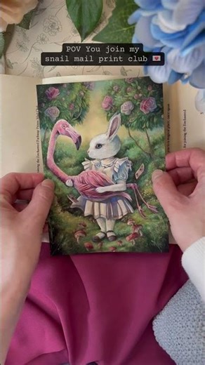 Join my fairytale inspired mail club & receive handmade art in your mailbox once a month! 💌🍄 #mail