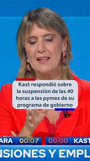 🔴 José Antonio Kast respondió tras ser cuestionado por la eliminación de las 40 horas hacia las pymes que se encuentra en su programa, negando que lo realizará en caso de llegar a La Moneda. #DebateCHV #DebateAnatel2025 | CHV Noticias