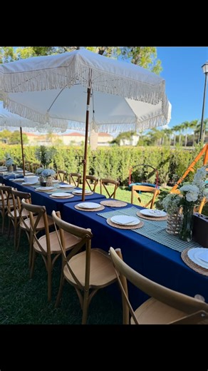 AD Luxury Party Rental on Instagram: "A beautiful Baby Shower 🤎💙 This setup with Crossback Chairs + Umbrella creates a charming and elegant atmosphere, perfect for celebrating the arrival of a little prince 👑. Every detail was thoughtfully designed to make this day truly special. 📲 Contact us and let’s make your celebration unforgettable. 📲 786-930-0709 📲 786-853-7009 💌 ADLuxury.PartyRental@gmail.com 📢 All New 🚛 Miami - Broward #adluxurypartyrental #babyshower #crossbackchairs"