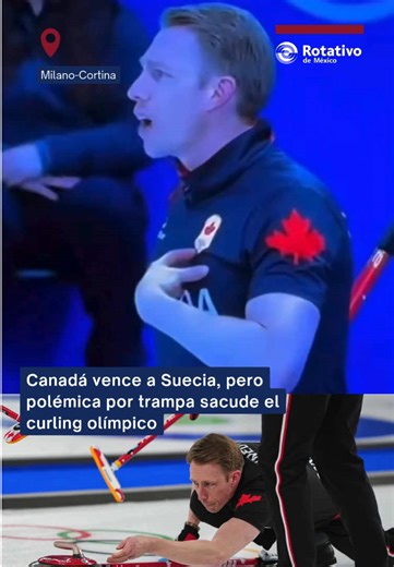 El curling olímpico explotó 😳🥌 Canadá venció a Suecia, pero todo se salió de control tras acusaciones de trampa, gritos e intervención arbitral. World Curling lanzó advertencia y el escándalo ya es mundial. 🌍🔥 La presión olímpica también rompe el hielo… #Curling #JuegosOlímpicos #MilanoCortina2026 #Deportes #Escándalo