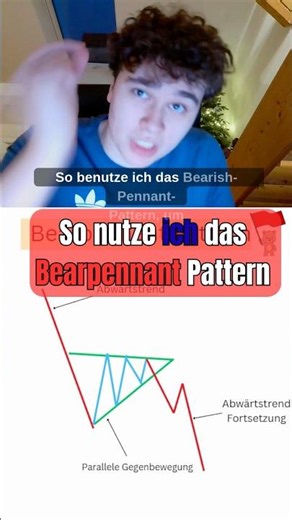 Bearpennant Pattern erklärt#tradingfüranfänger#tradingdeutsch#tradingtips#tradingpatterns#krypto
