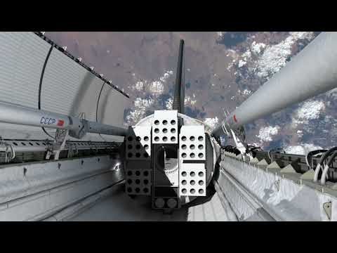 Buran Orbiter Payload Bay Door Opening Sequence | Orbital Footage