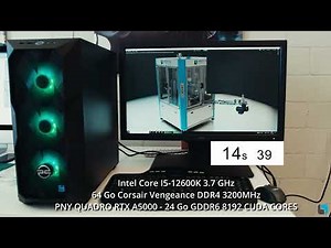 Blender Rendering - PC i5-12600K / PNY Quadro RTX A5000 24GB / 64GB Ram