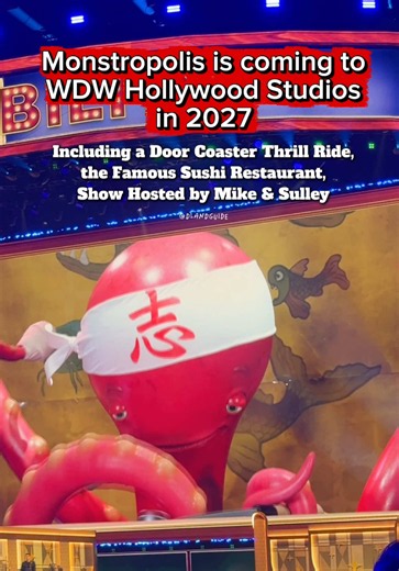 Monstropolis is coming to WDW Hollywood Studios in 2027🚪🍣 Monsters Inc sushi restaurant, door rollercoaster, show hosted by Mike & Sulley #d23 #d23horizons #d23expo #monstersinc #monstropolis @Disney Parks