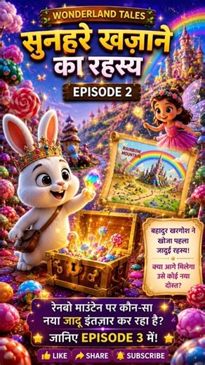 सुनहरे खज़ाने का रहस्य ✨ | Episode 2 | Wonderland Tales #Shorts
