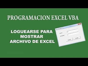 Abrir archivo de excel mediante formulario de login vba