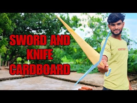 DIY: Cardboard Sword From Waste Box — The Easy Way!