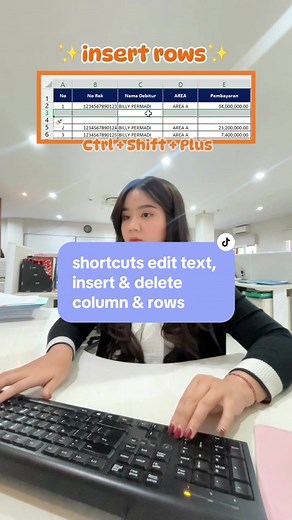 Efficient Excel Editing: Shortcuts for Text, Columns, and Rows