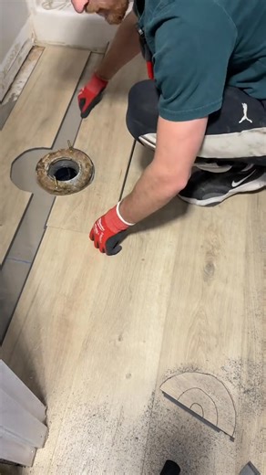 3.3K views · 32 reactions | how to install bathroom flooring #remodel #renovation #DIY #stairs #laminate #tips #construction #fix | Precision Floor Sanding | Facebook