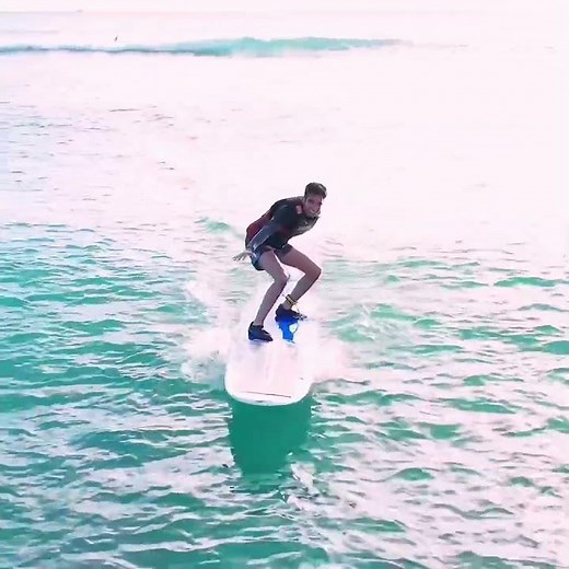 First surf lesson and absolutely crushing it!