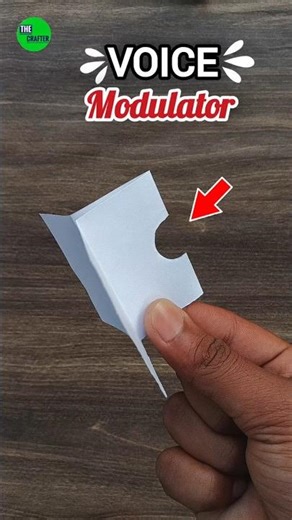 How to make a voice modulator , amezing origami paper voice modulator , paper whistle , #shorts