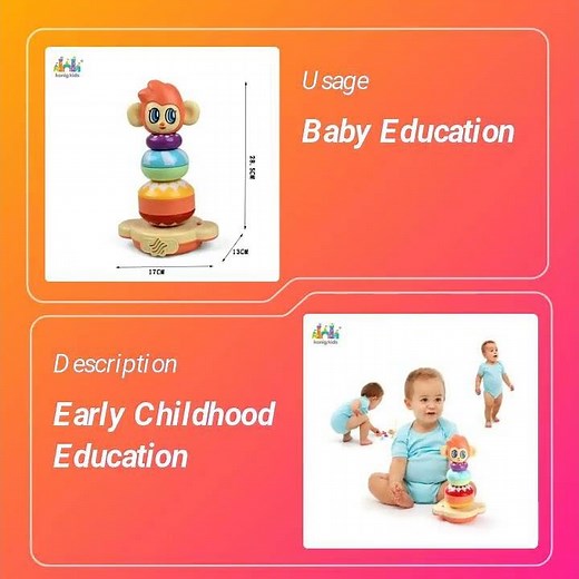 Baby Plastic Building Blocks – Colorful Stacking Toy for Toddlers