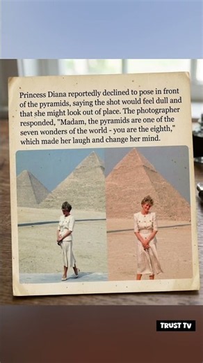 ​"You Are The 8th Wonder": The Story Behind Princess Diana's Pyramid Photos! 👑✨​