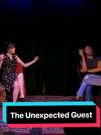 Mick Szal performs a scene from The Unexpected Guest by Agatha Christie with Ego Nwodim improvising the other side. #nyc #improv #theatre #snl #realestate