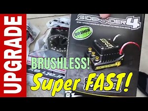 Super Fast Castle Creations Sidewinder 4 Brushless upgrade on brushed rustler