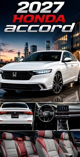 2027 Honda Accord – FIRST LOOK! 🔥 All-New Design, Interior & Features #viral #youtubeshorts #shorts