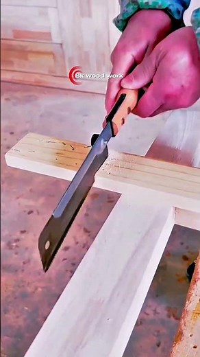 ​Satisfying Hand Cut Mastering the Japanese Pull Saw ​#woodworkinghacks #woodworkingtips #diy