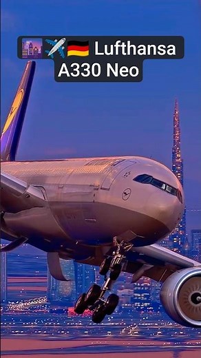 Lufthansa A330neo Flying Over Dubai Skyline! 🌆✈️🇩🇪 #shorts