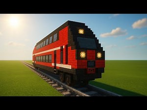 Minecraft Regional Express Double-Decker Train Tutorial 🚆 | Realistic Train Building Step by Step