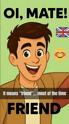 🇬🇧 What “Mate” REALLY Means in British English 😅 UK Slang Explained