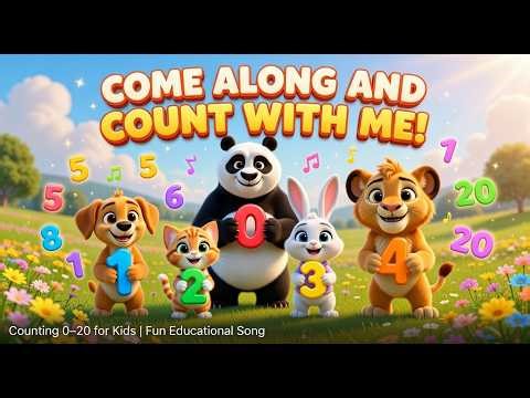 Come Along and Count With Me | Counting 0–20 Song for Kids