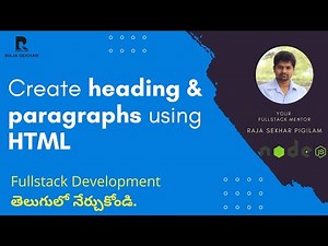 Learn How to Create HTML Headings and Paragraphs Using VS Code Editor