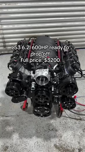 600HP LS3 6.2l brand new engine tested and ready to install✅ #ls3 #engineswap #engineswapsupply #fyp #viral