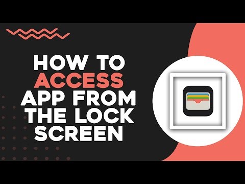 How To Access Apple Wallet App From The Lock Screen (Easiest way)