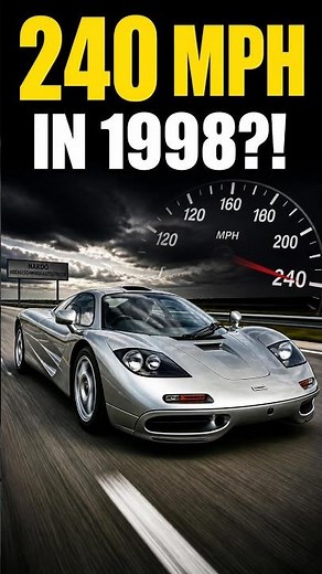 The McLaren F1 Hit 240 MPH Without Turbos #cars #f1
