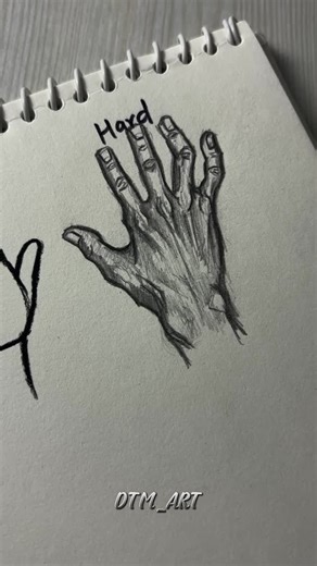Dtm_art on Instagram: "drawing hand easy to hard #drawing #howtodraw #fpy"