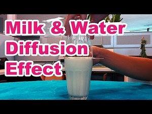 Diffusion Tricks: Milk mixed with Water Experiment - The Super Effect