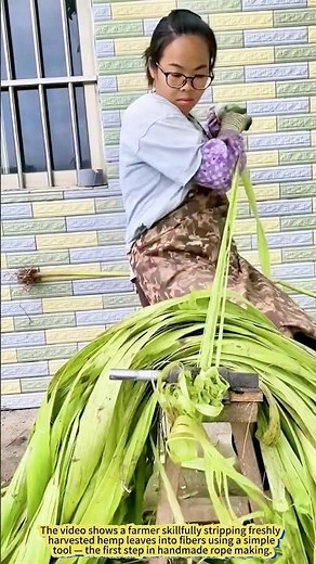 Skilled Hands Turn Hemp into Rope – Traditional Craft in Action.