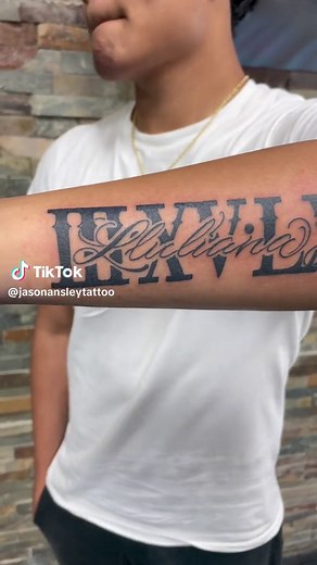 Roman Numeral Forearm Tattoo Ideas for Men